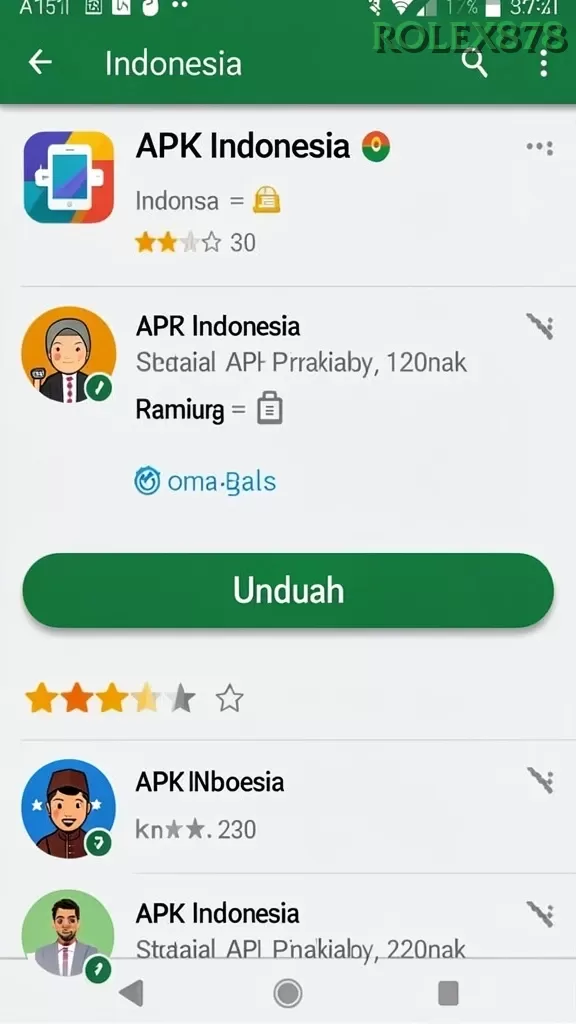 Cuplikan layar PRIMA77 — menu navigasi